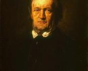 Portrait of Richard Wagner - 弗朗茨·冯·伦巴赫